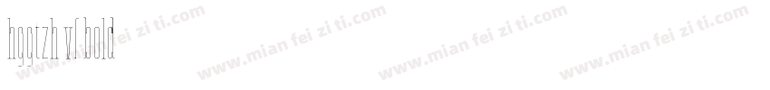 hggtzh vf bold字体转换